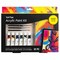Brea Reese: Acrylic Paint Kit - Classic Colors - 10pc Art Set, 3 Brushes, 6 Paint Tubes, Paper Pad, Rich Pigment-Heavy Body, Adult Craft Supplies Kit